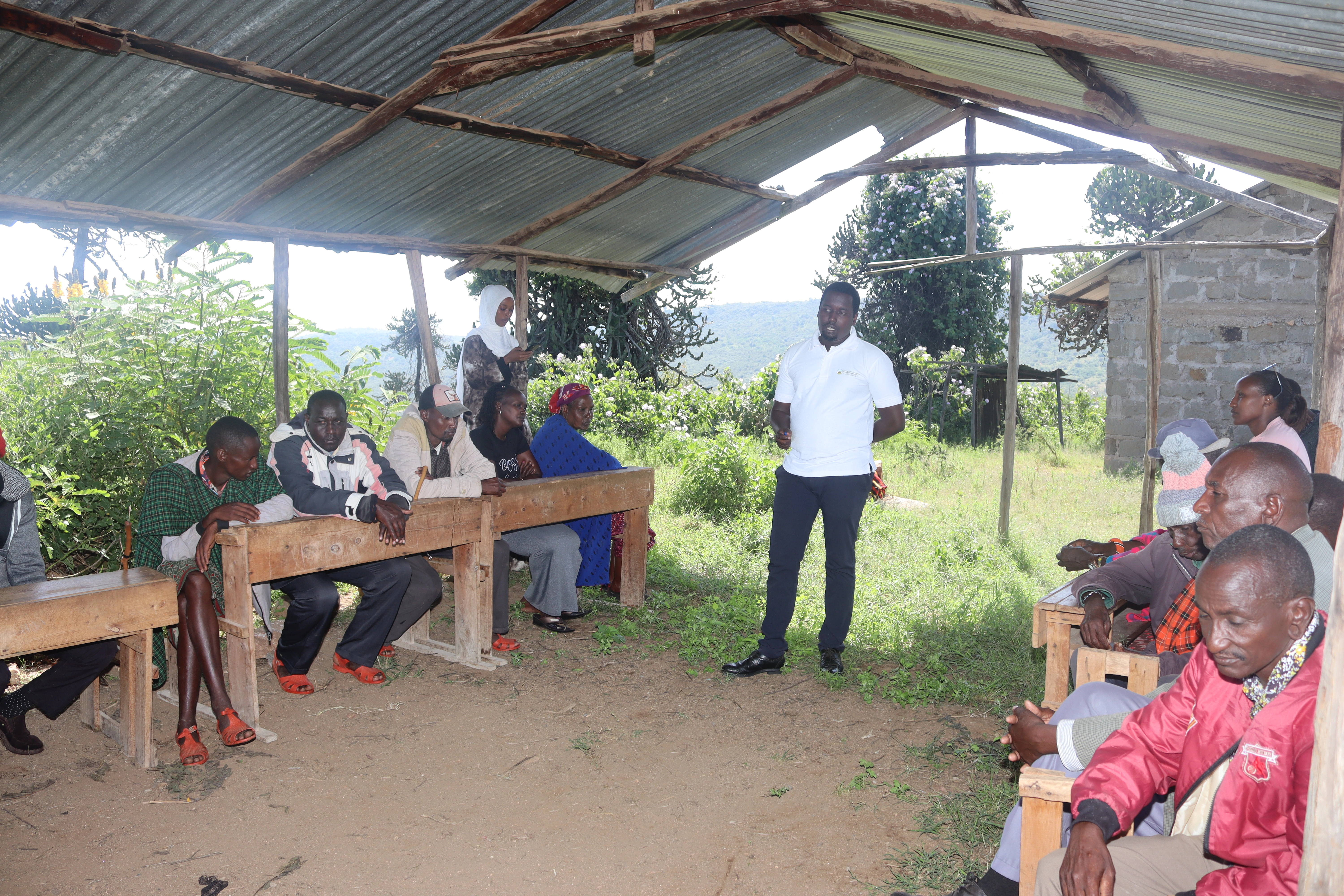 Women participating in conflict resolution process